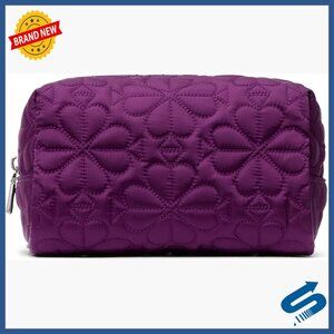 Quilted Leather Small Crossbody Bag for Travel and Makeup